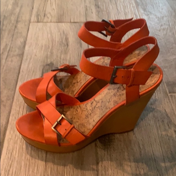 Ann Taylor Loft Kari wedge sandal, sz 8 - Picture 3 of 12